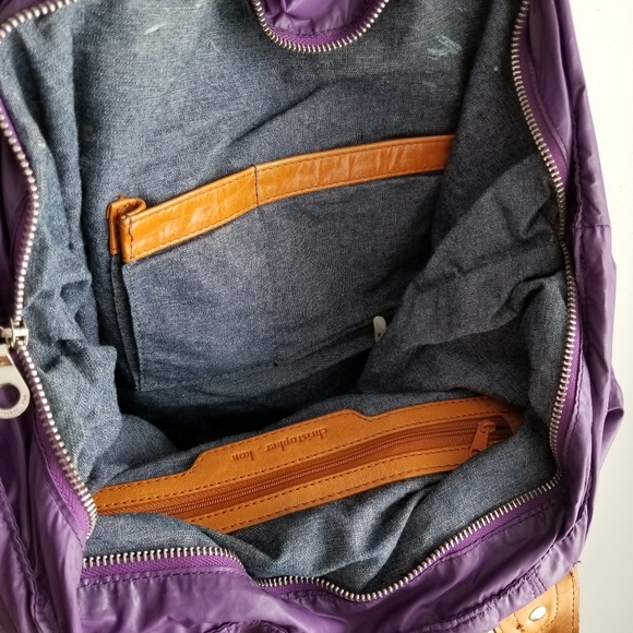 👜CHRISTOPHER KON PURPLE/TAN  HANDBAG - Picture 6 of 8